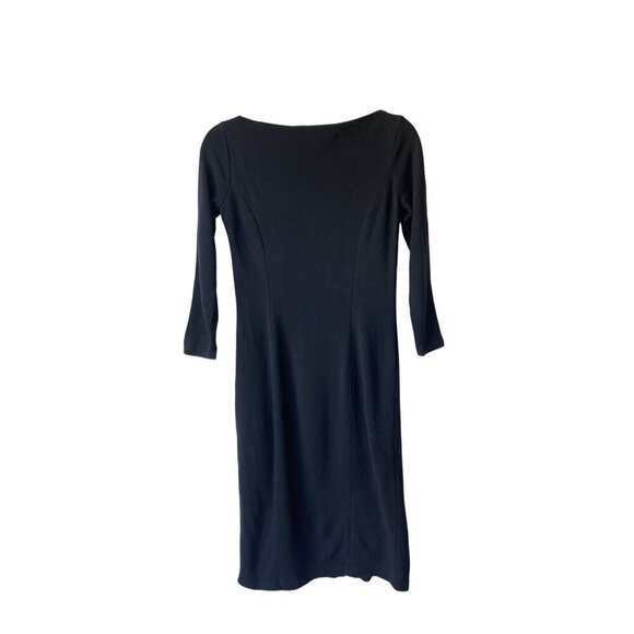 Ralph Lauren Black Label Sheath Dress Size 6  MInimalist Capsule Wardrobe Wool - Picture 4 of 8